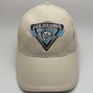 North American Fishing Club Life Member Tan Hat One Size Men's NAFC 1988. GR46